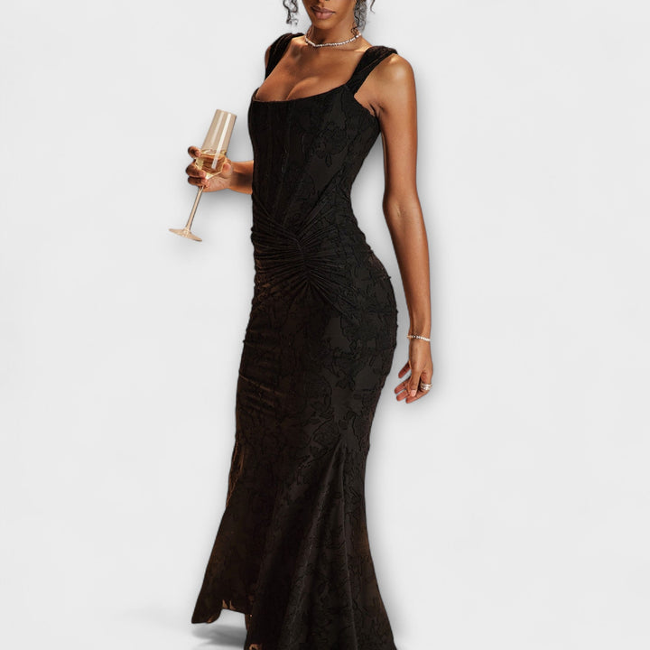 Jade™  - Long Dress with Elegant and Refined Corset