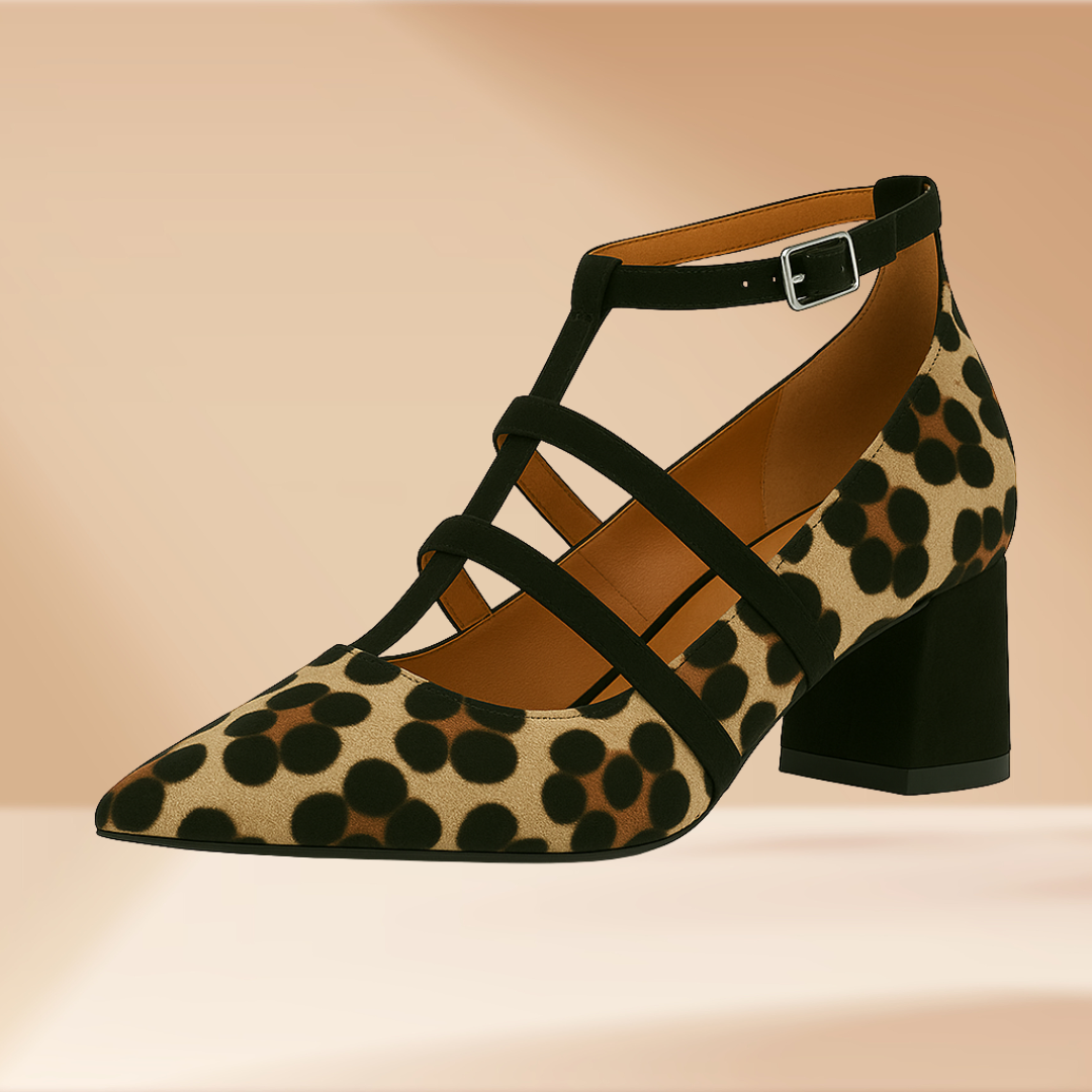 Liora™ | Animal Print Ballerinas with Slim Straps