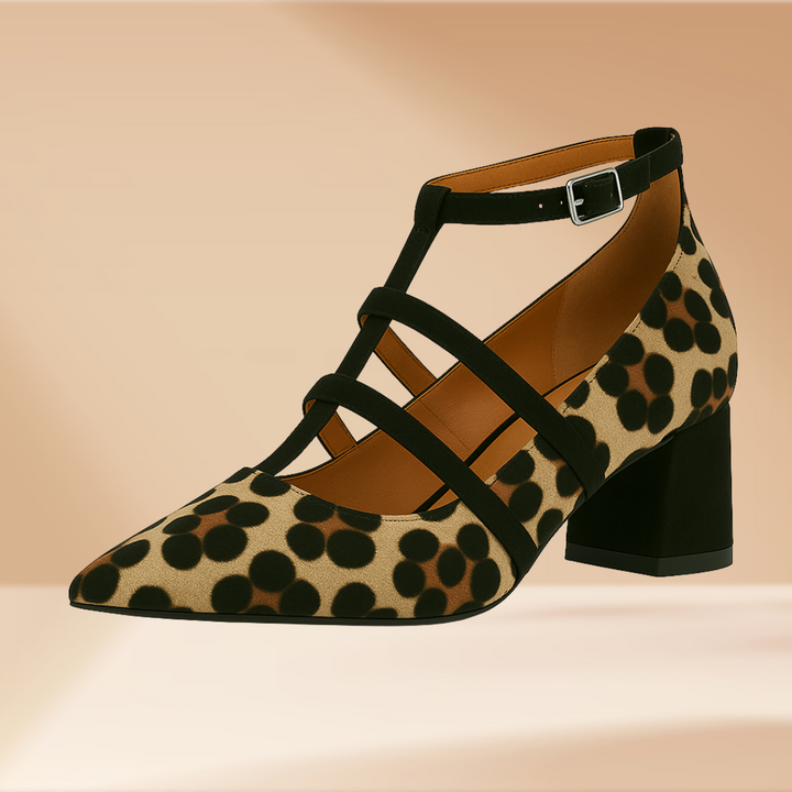 Liora™ | Animal Print Ballerinas with Slim Straps