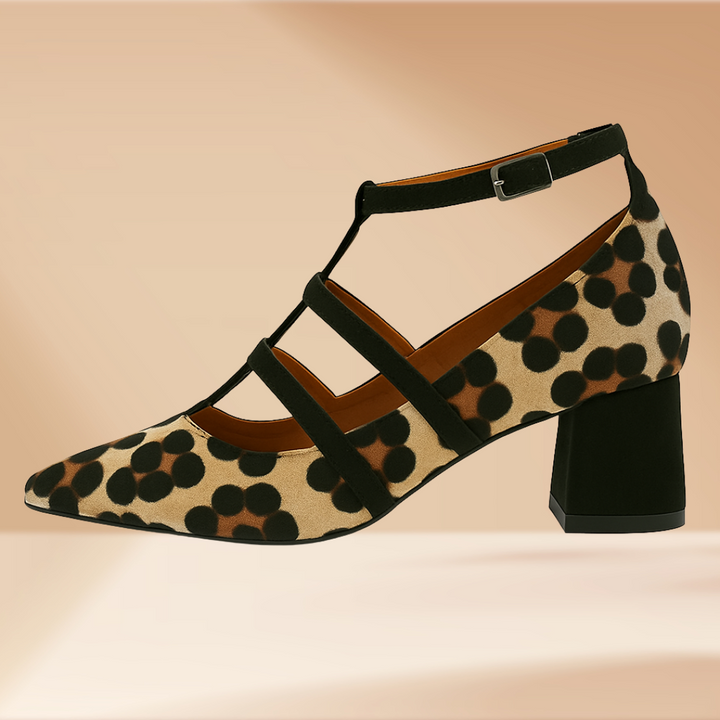 Liora™ | Animal Print Ballerinas with Slim Straps