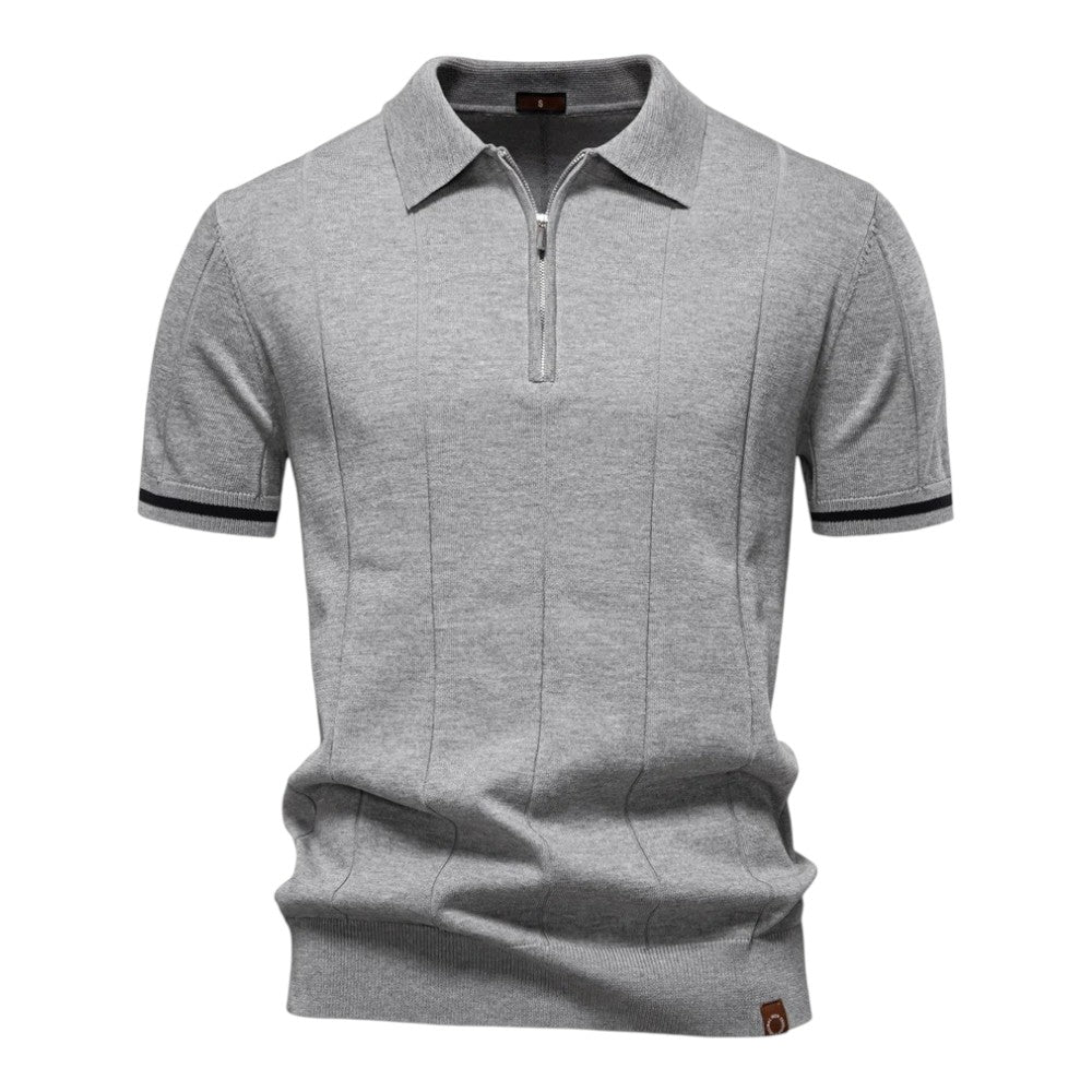 John™  - Casual Atheletic Zipper Polo Shirt