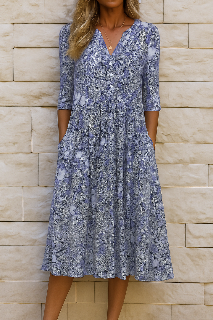 Jessica™ | Elegant Dress with V-Neck