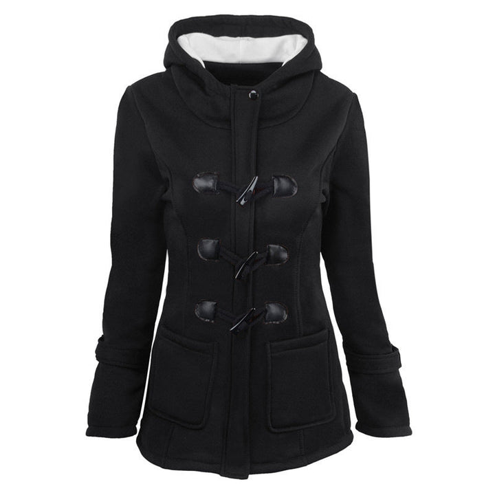 Livia™ Vintage Buckle Hooded Jacket