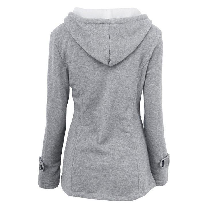 Livia™ Vintage Buckle Hooded Jacket