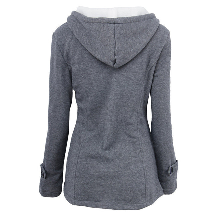 Livia™ Vintage Buckle Hooded Jacket