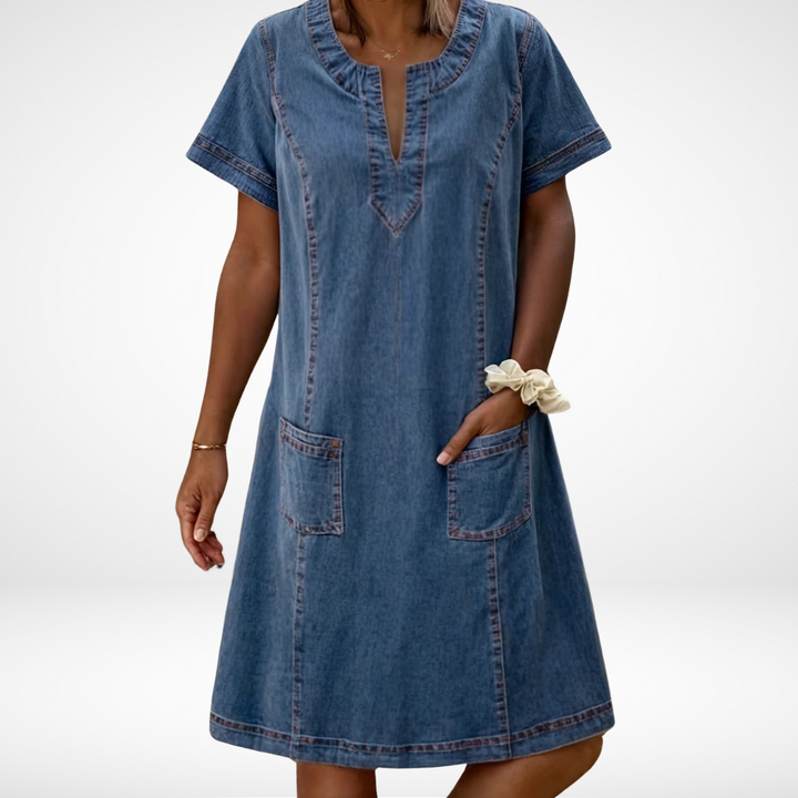 Sofia™ | Soft Denim Dress
