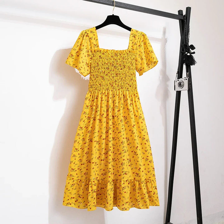 Sariah™ Square Collar Long Dress