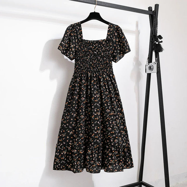 Sariah™ Square Collar Long Dress