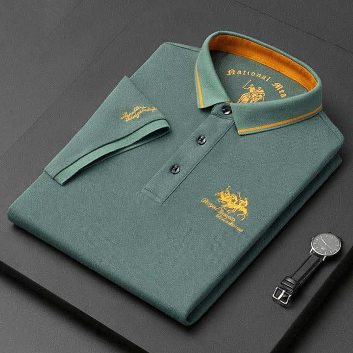 Elian™ Embroidered Casual Polo Shirt