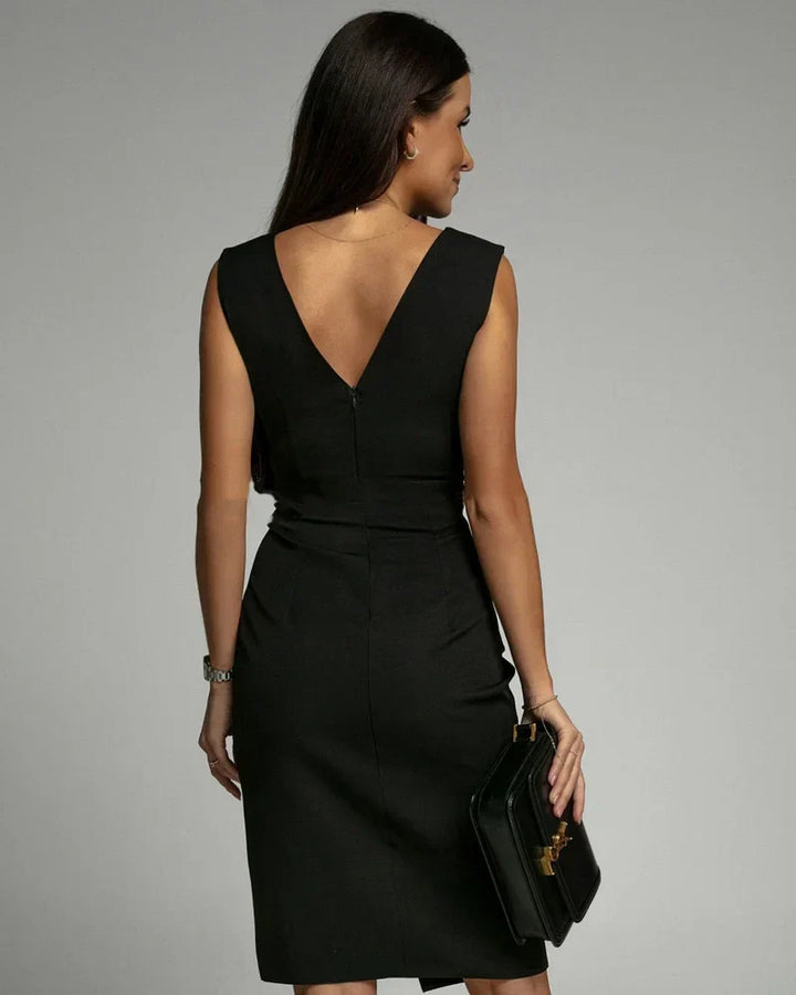 Lizzy™ – Elegant Mini Dress with V-Neck