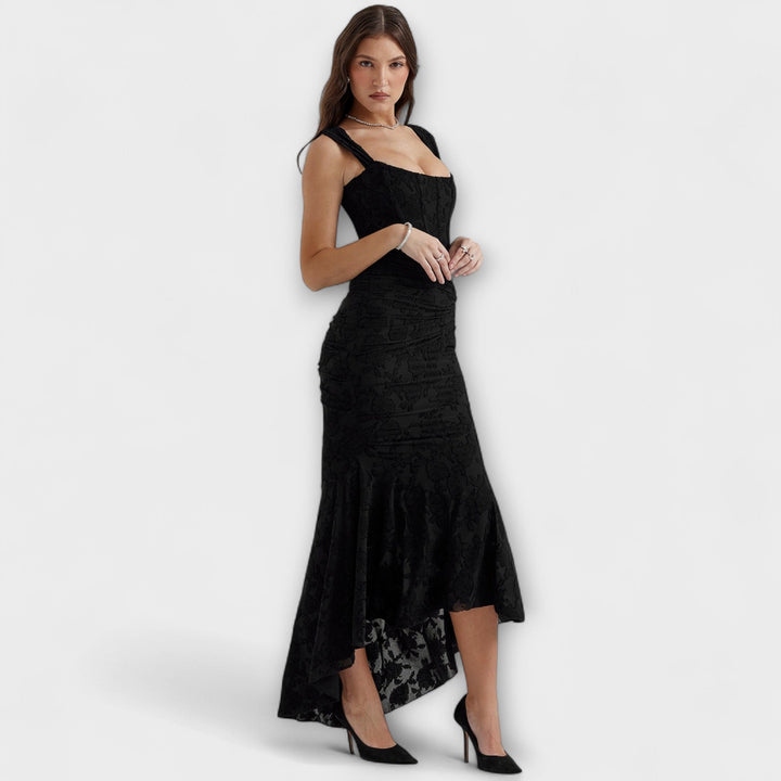 Jade™  - Long Dress with Elegant and Refined Corset