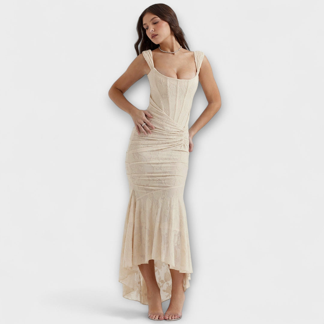 Jade™  - Long Dress with Elegant and Refined Corset