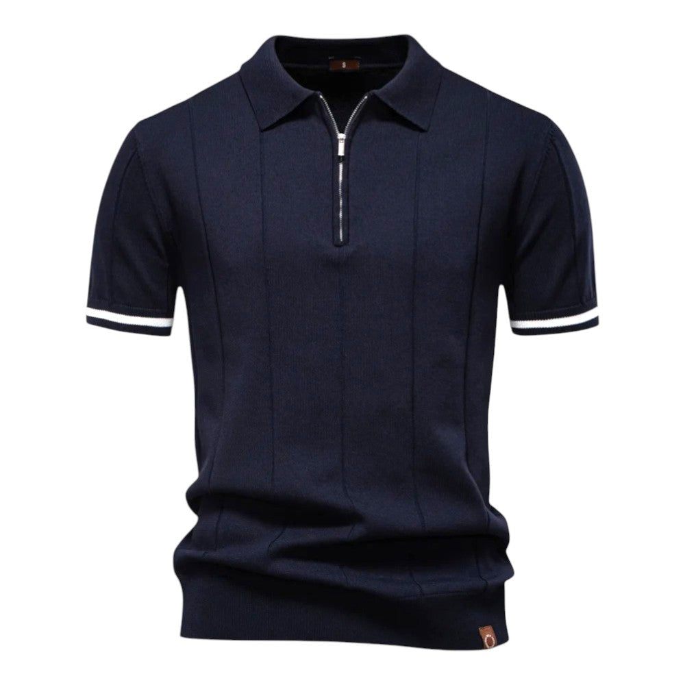 John™  - Casual Atheletic Zipper Polo Shirt