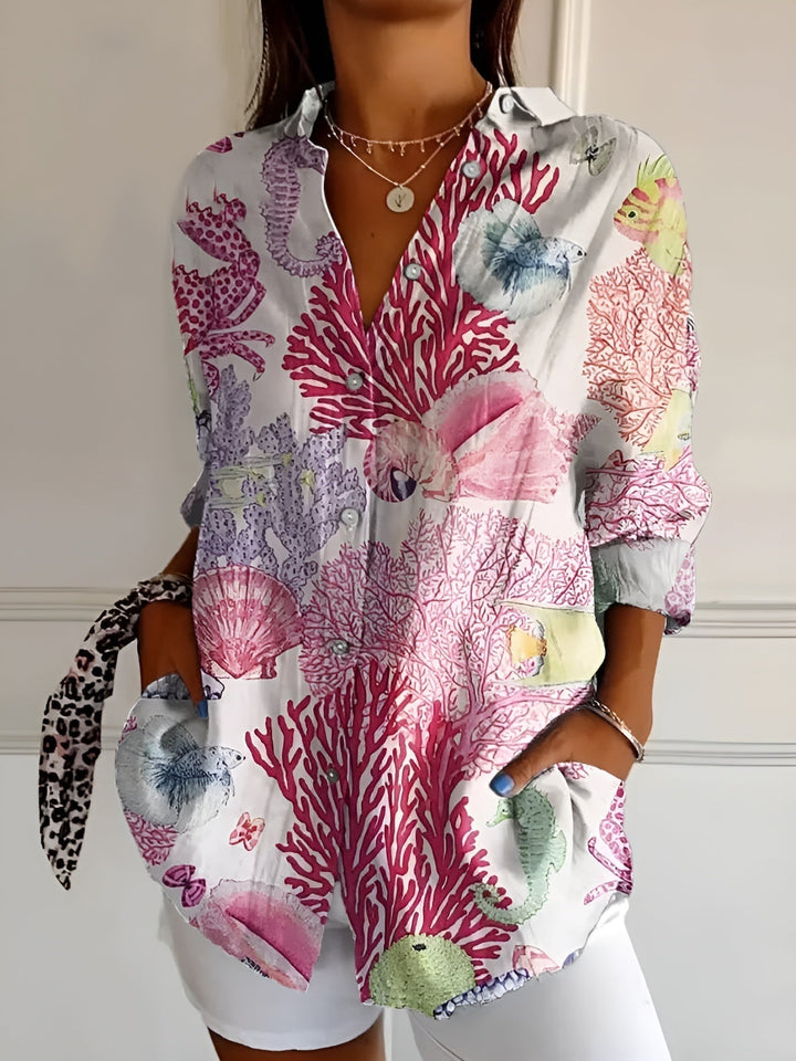Danica™ Elegant Floral Shirt
